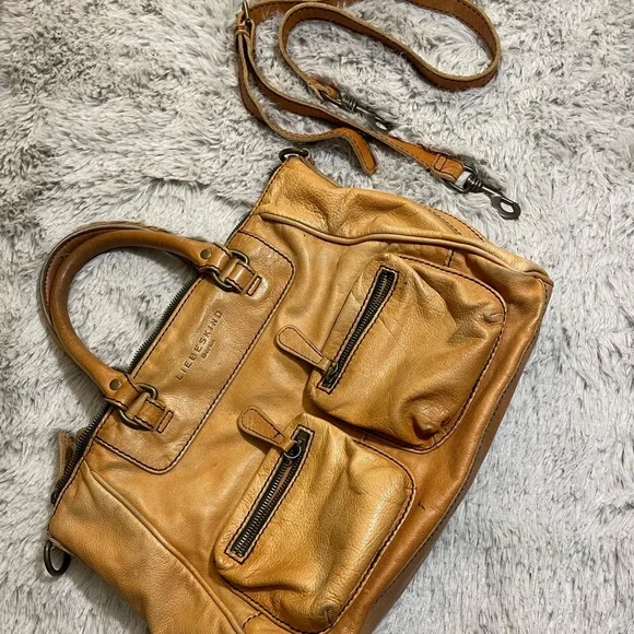 Vintage LIEBESKIND Berlin Brown Leather Handbag - Picture 7 of 13